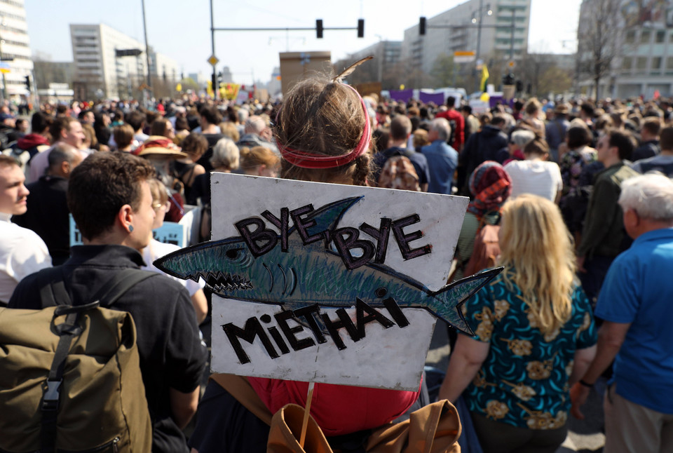 Berlin: manifestacja przeciw wysokim czynszom