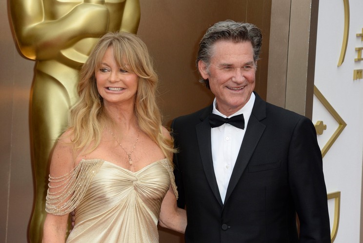 Kurt Russell i Goldie Hawn na gali Oscarów 2014