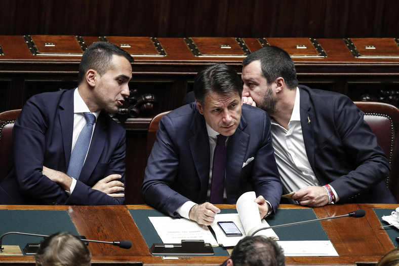 Luigi di Maio, Giuseppe Conte i Matteo Salvini
