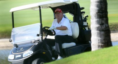 Donald Trump relaksował się na polu golfowym. Niedługo potem ogłoszono jego aresztowanie