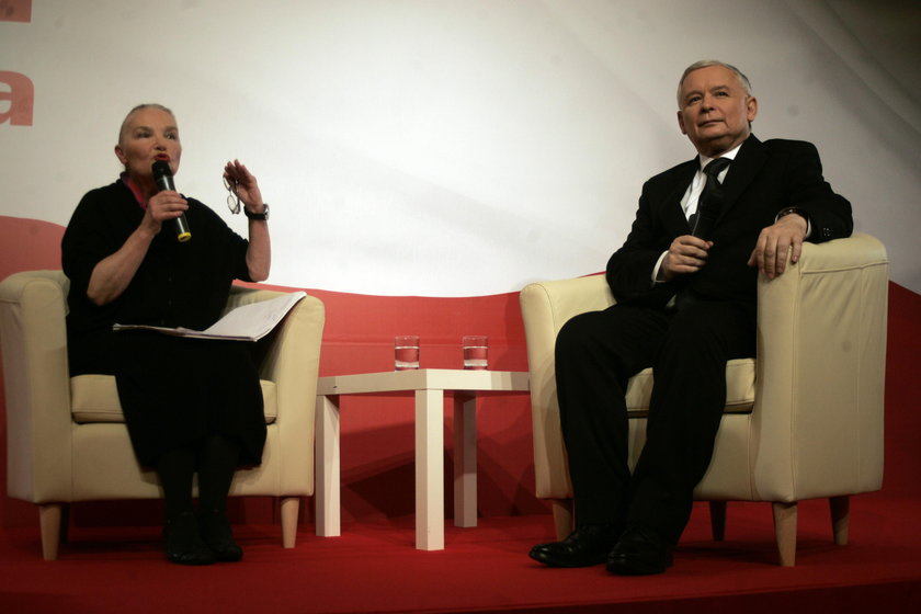 Jadwiga Staniszkis i Jarosław Kaczyński