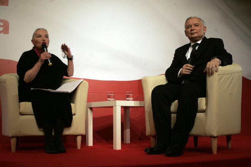 Prof. Jadwiga Staniszkis i Jarosław Kaczyński