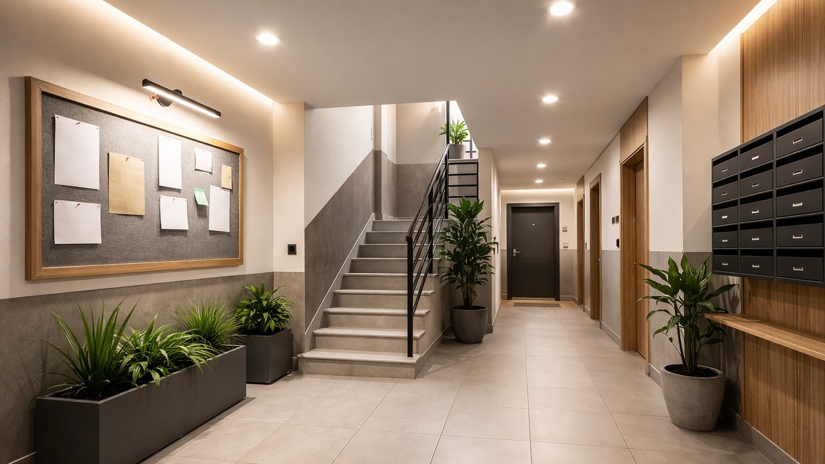 Hodnik zgrade - ilutsracija