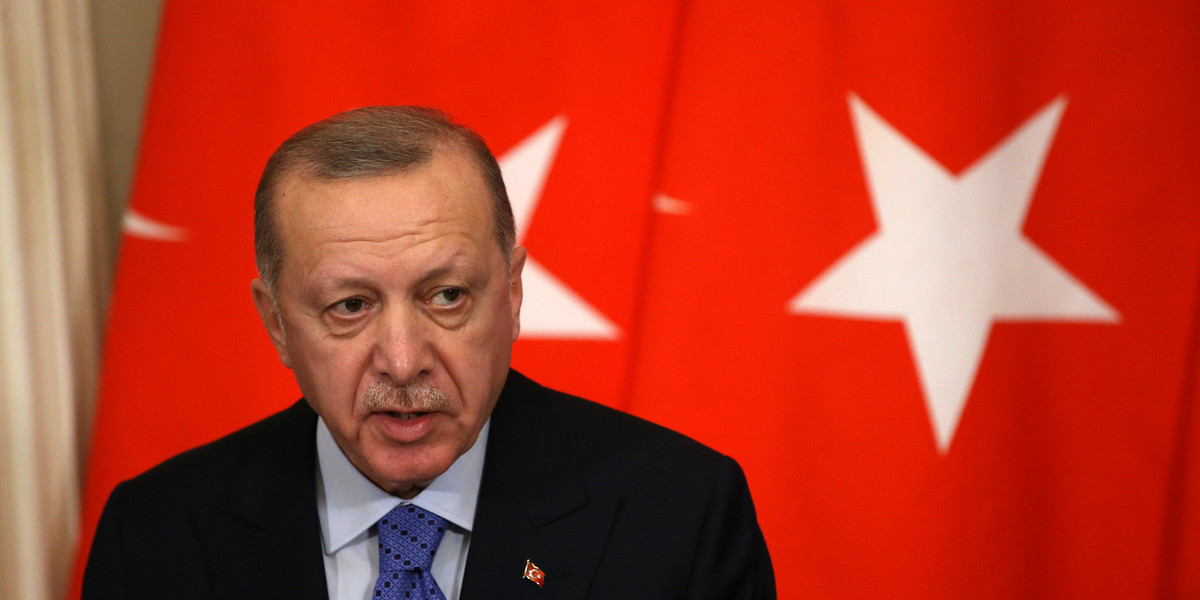 Recep Tayyip Erdogan, prezydent Turcji. Kraj ten odkrył największe złoża gazu w historii - co jest niezbyt dobrą wiadomością dla Rosji