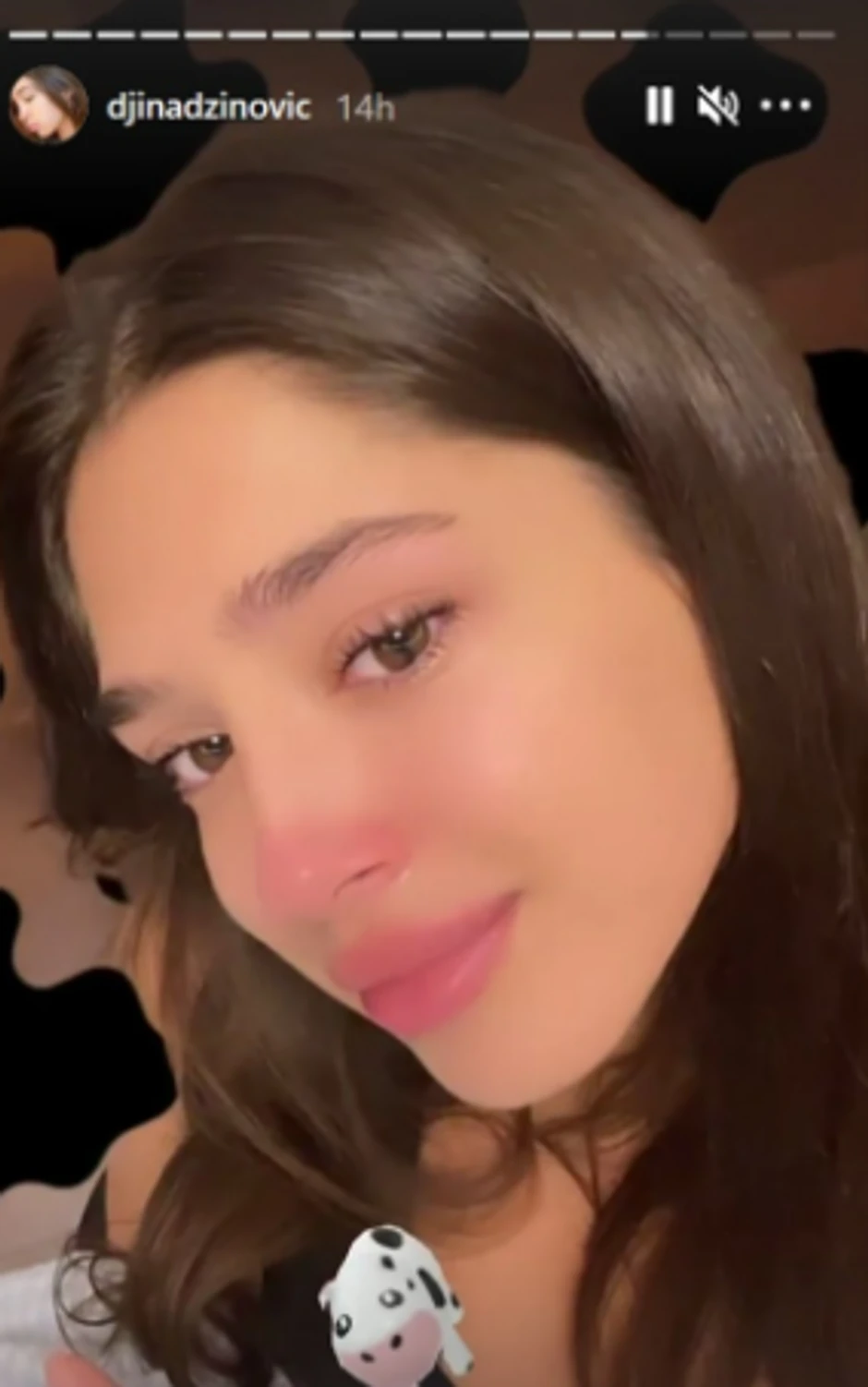 Đina Džinović u suzama