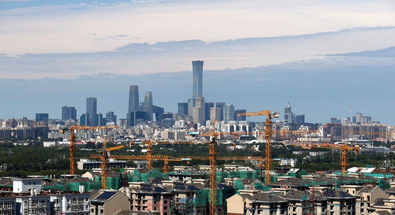 Skyscrapers in Beijing.Fu Tian/Getty Images