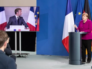 Prezydent Francji Emmanuel Macron i kanclerz Niemiec Angela Merkel ogłosili wspólny plan stymulacyjny
