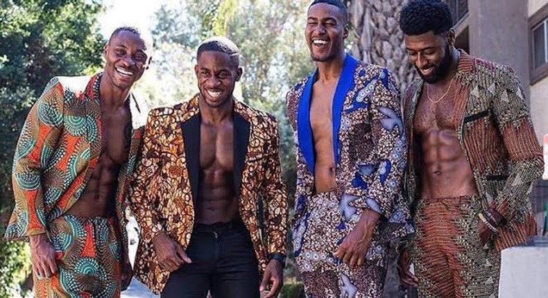 Men in African print