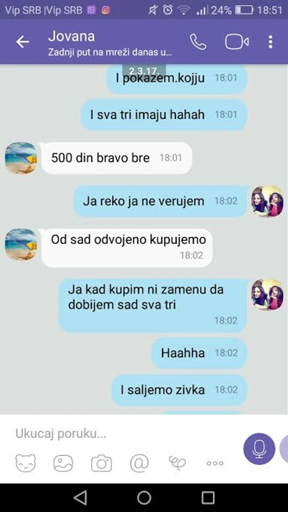 Prepiska koju je advokat dostavio sudu