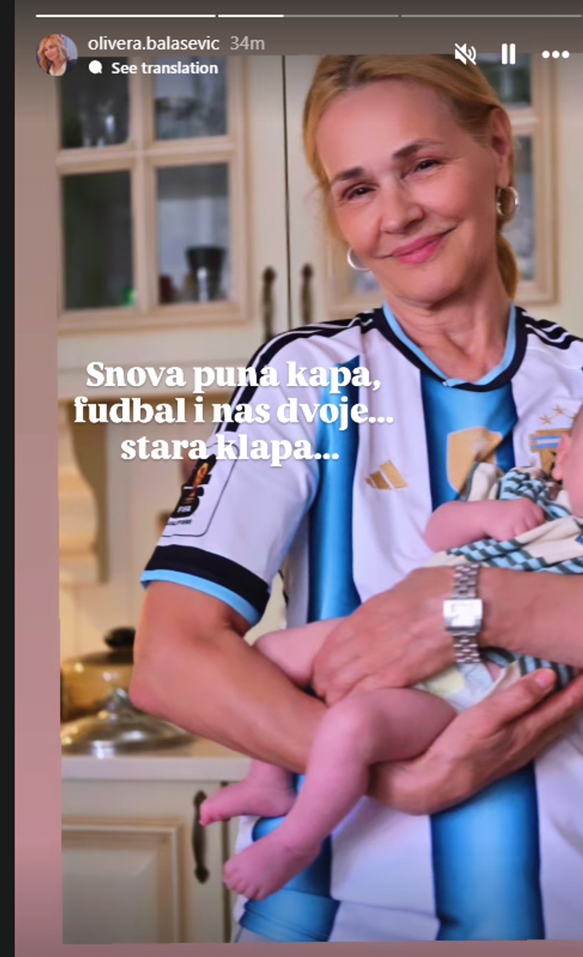 Olivera Balašević sa unukom