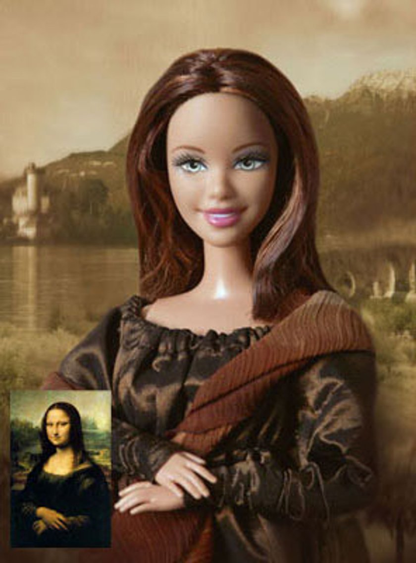 Barbie jako Mona Lisa