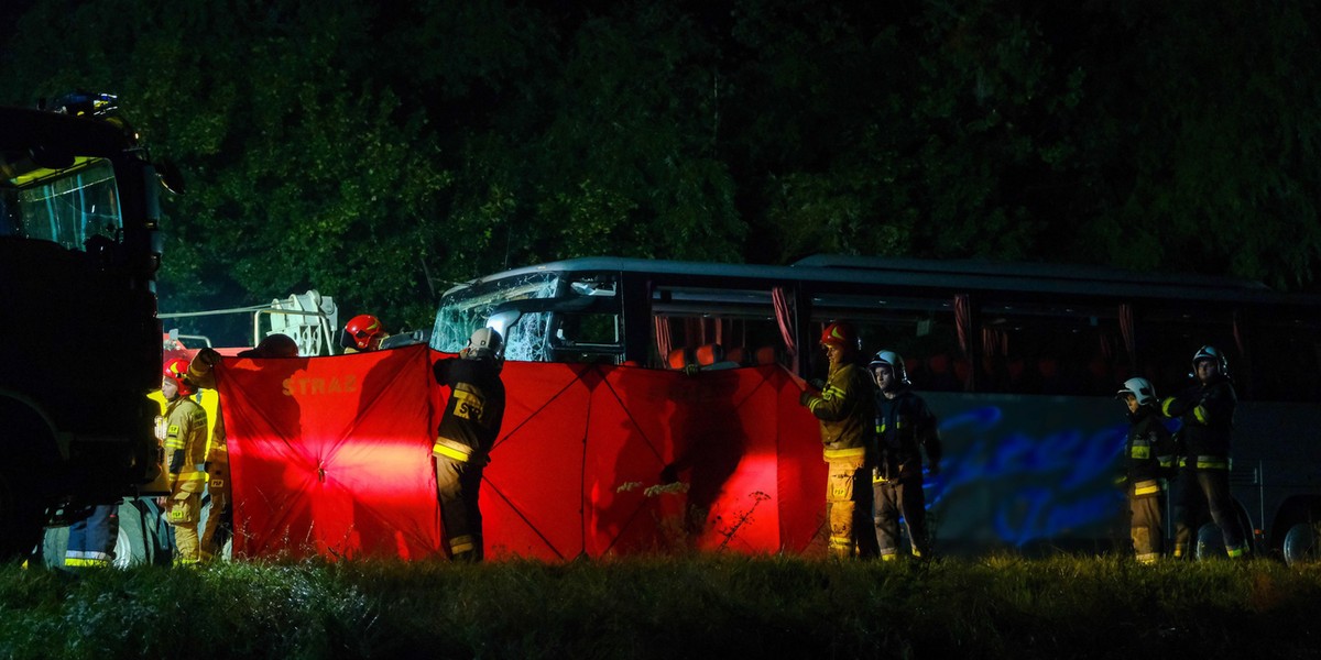 Nocna katastrofa pod Gliwicami. Nie żyje 9 osób