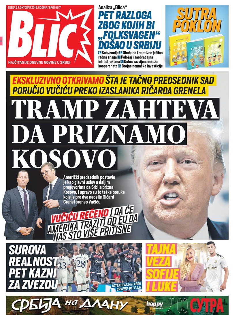 Naslovna strana za 23. 10.