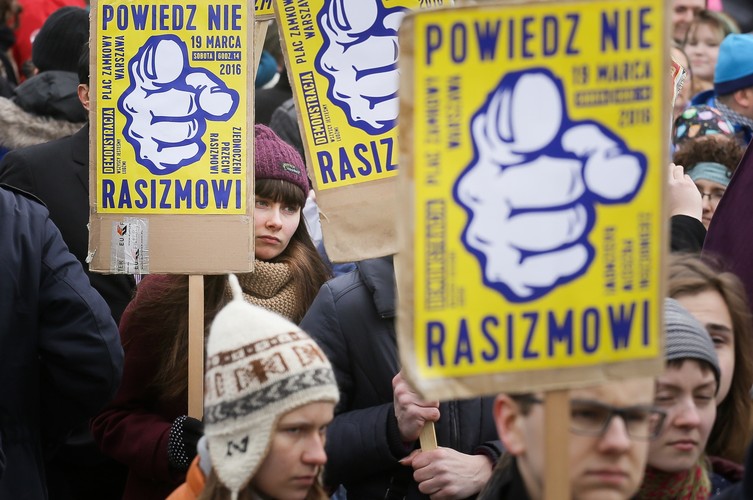 Warszawa demonstracja przeciwko rasizmowi