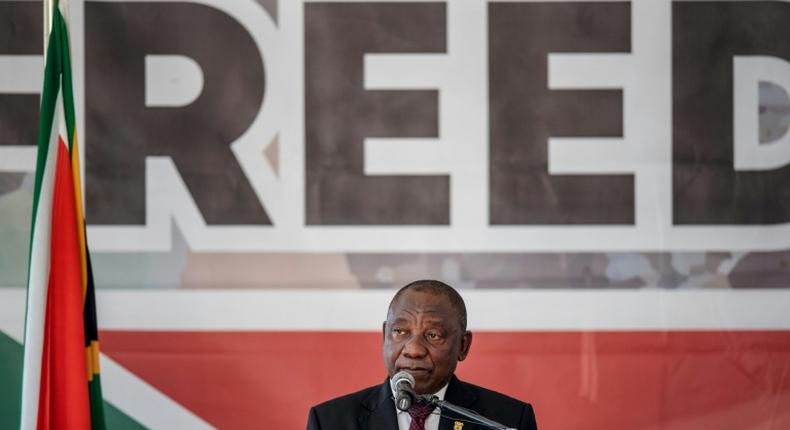 South African President Cyril Ramaphosa said that large swathes of the country's population still aren't free, 25 years after apartheid