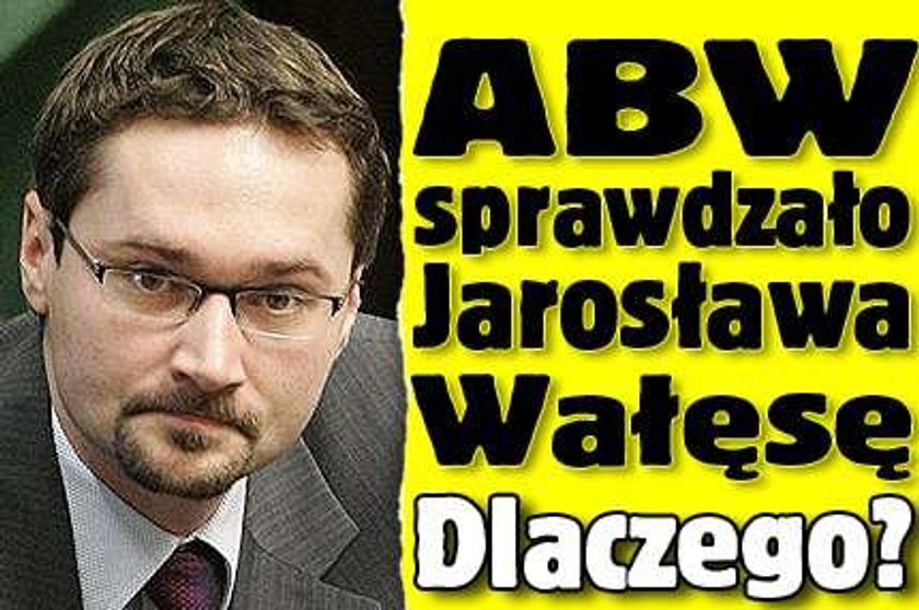 ABW sprawdzało Jarosława Wałęsę. Dlaczego?