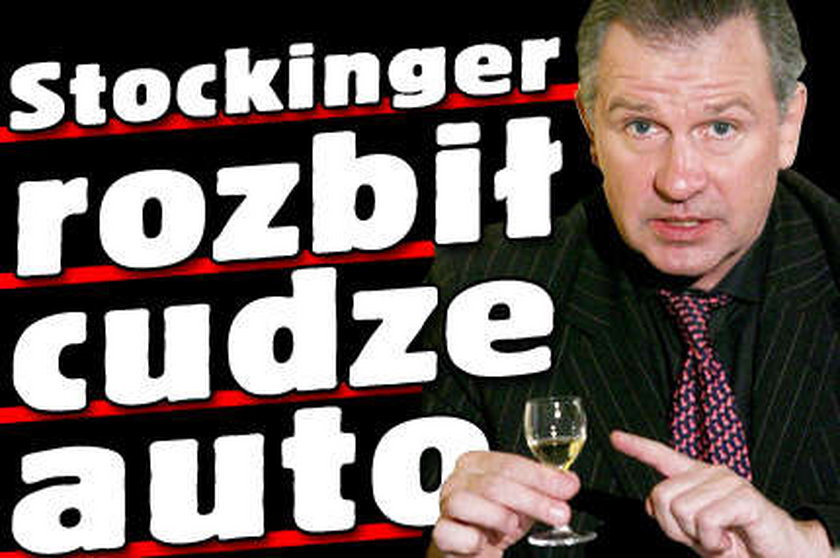 Stockinger rozbił cudze auto