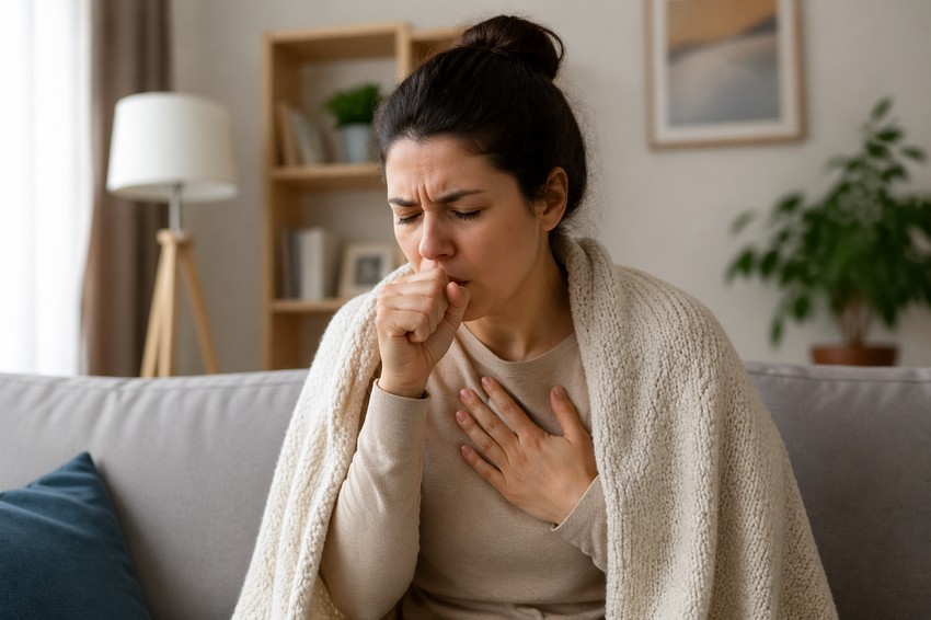 Kašalj - ilustracija