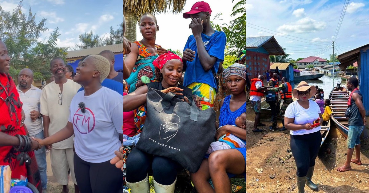 Fella Makafui, Lydia Forson, and Naa Ashorkor donate to victims affected by the Akosombo dam spillage - Vimarsana News