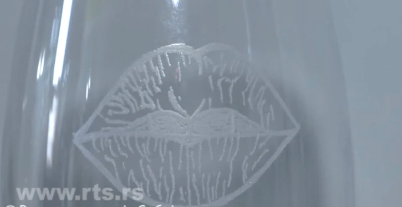 Nikola iz Pančeva gravira na staklu 