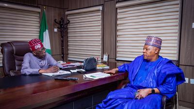 President Bola Ahmed Tinubu and Vice President, Kashim Shettima. [TheNation].