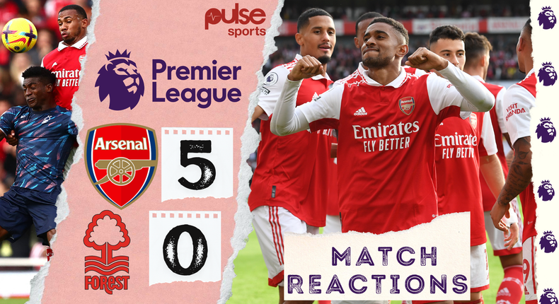 Arsenal thrash Nottingham Forest 5-0 in the Premier League (Social media reactions)