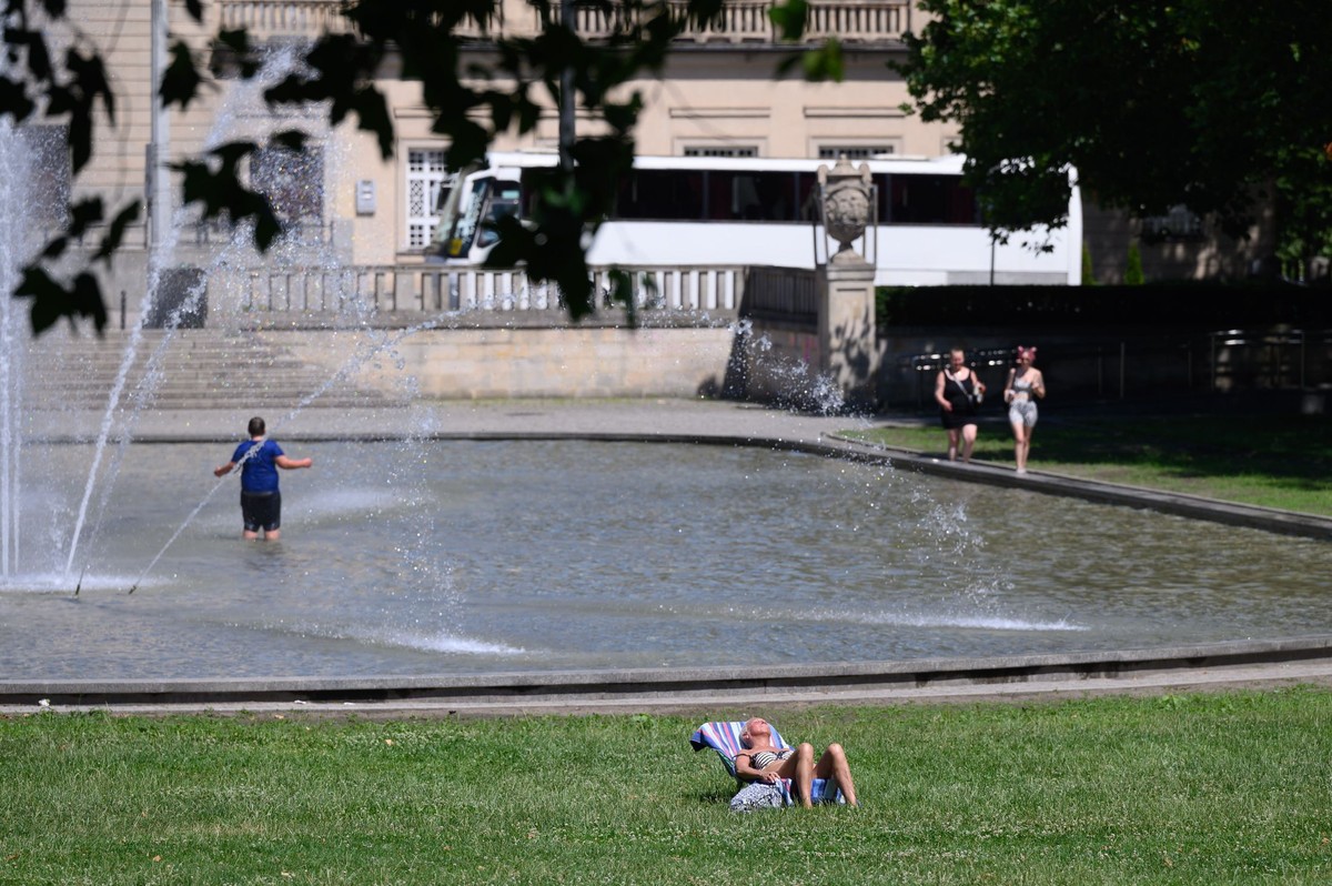 upalny dzień w Poznaniu