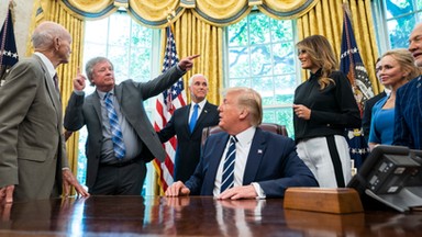 50. rocznica lądowania na Księżycu. Donald Trump spotkał się z astronautami