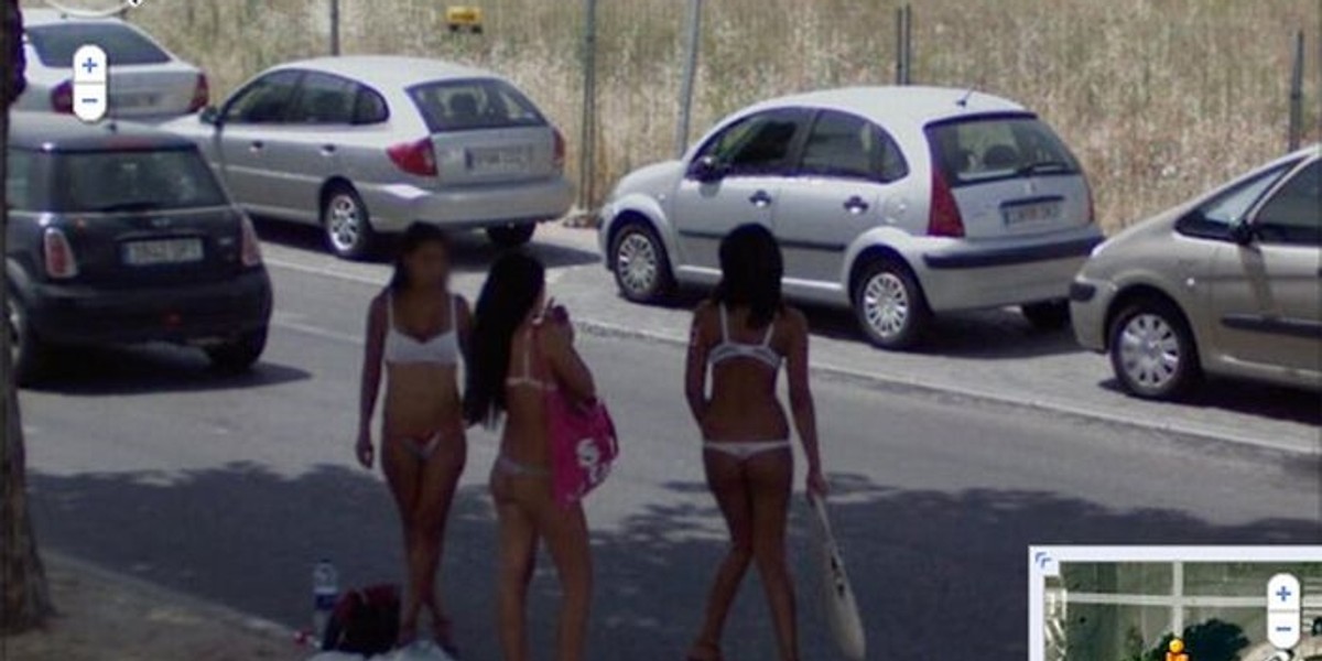 Prostytutki na Google Street View