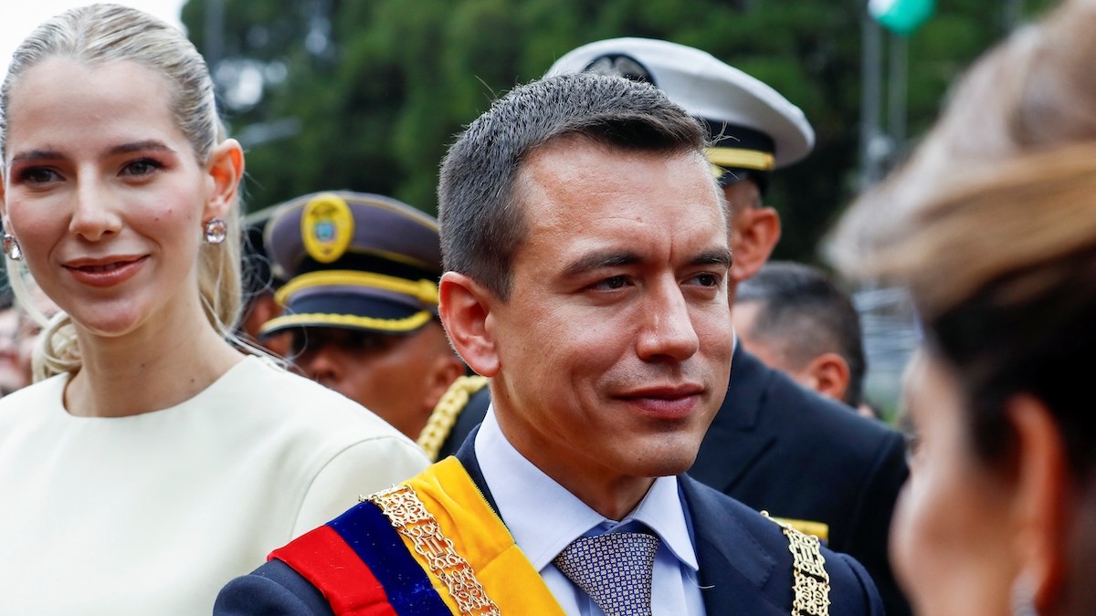 Ekvádorský prezident Daniel Noboa.