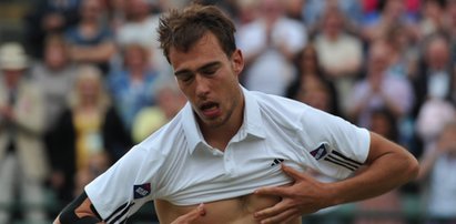 Jerzy Janowicz bez koszulki!