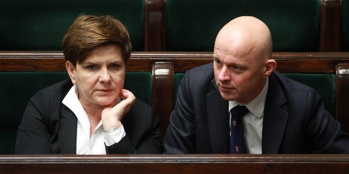 Beata Szydlo i Pawel Szalamacha