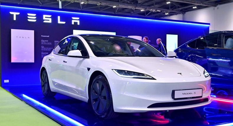 Tesla announced an update of its Model 3, pictured here on March 28, 2024, in London, England.John Keeble/Getty Images