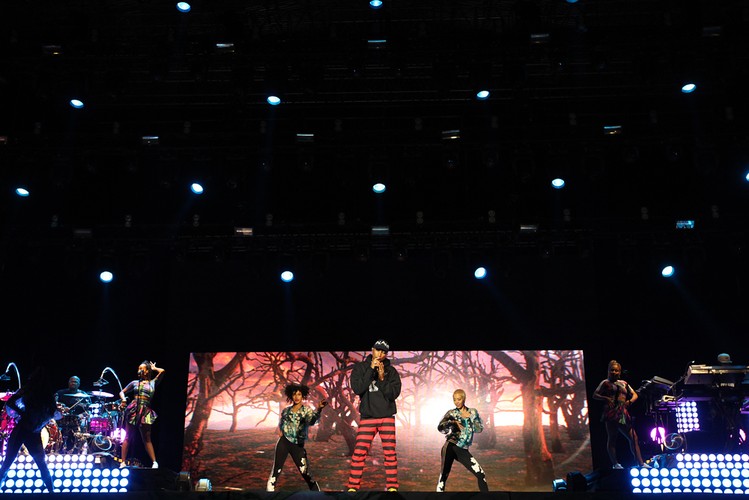 Pharrell Williams na Open'er 2016 / fot. Joanna Combik