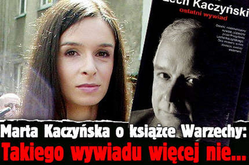 Kaczyńska o książce Warzechy: Takiego wywiadu więcej nie...