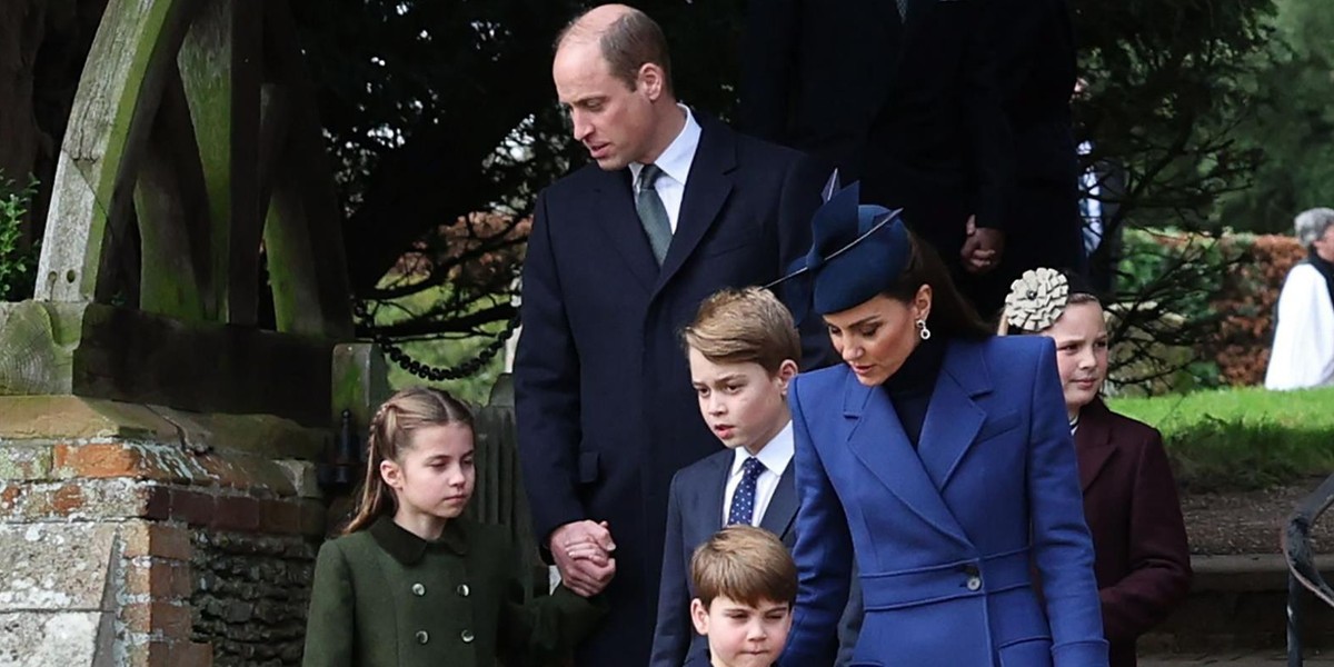 Kate i William z dziećmi. 