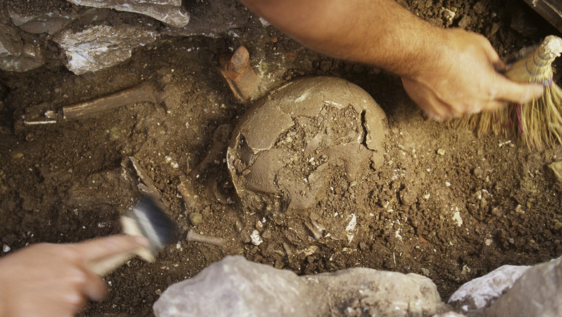 Metalową piłę, topór, noże i dłuta - w sumie kilkanaście przedmiotów wykonanych z brązu odkryli polscy archeolodzy w grobie młodego mężczyzny w Huarmey w Peru, 300 km na północ od Limy. Ich zdaniem jest to grób metalurga, który żył ok. 1200 lat temu.