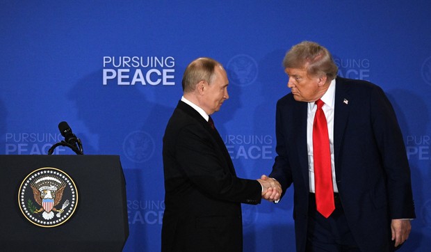 Vladimir Putin i Donald Tramp na Aljasci 15. avgusta 2025.