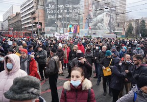 Protest ispred Vlade Srbije