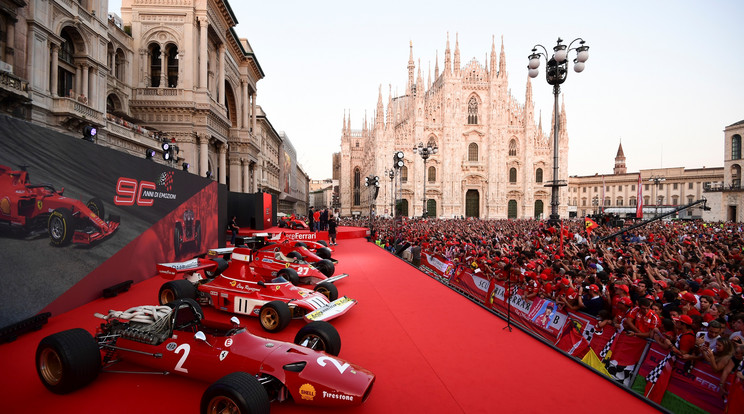 A Ferrari versenygépeit is kiállították /Fotó: Profimedia