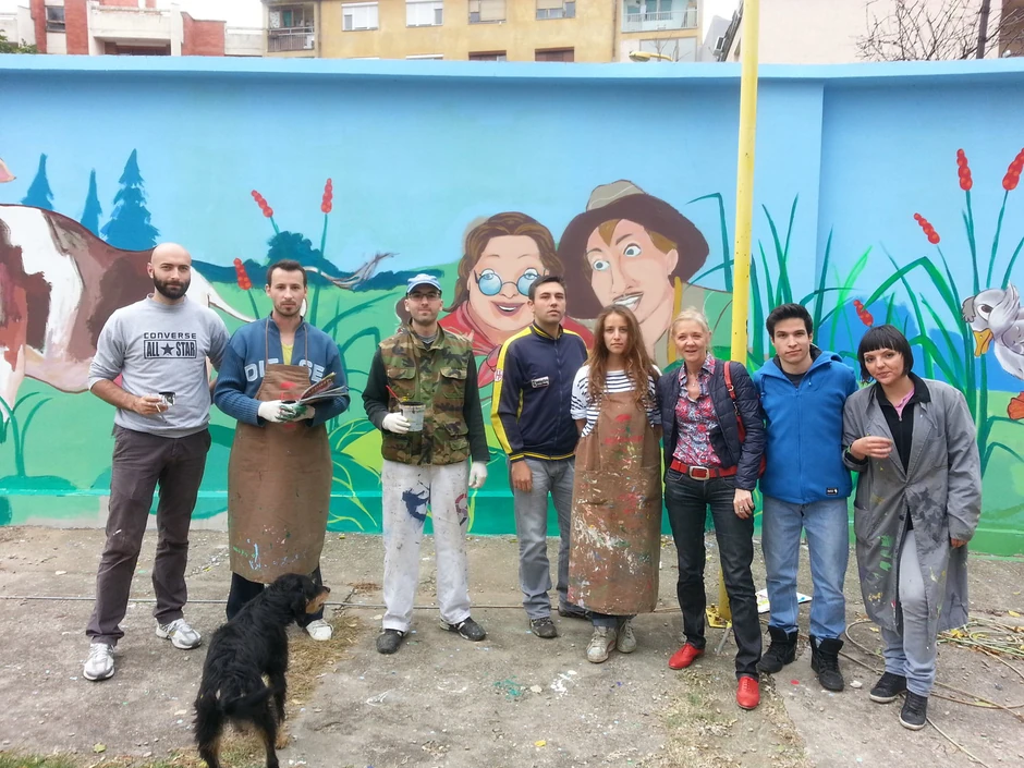 Ulepšali zid: Umetnici iz Niš art fondacije