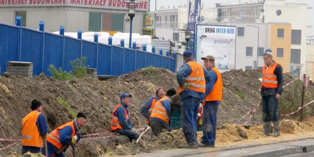 Rozgrzebali i stoją