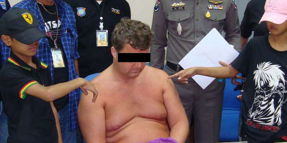 Pedofil złapany w Tajlandii