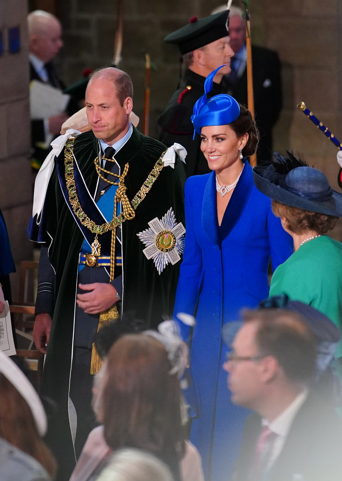 Książę William i księżna Kate na szkockiej koronacji, 2023 r. 