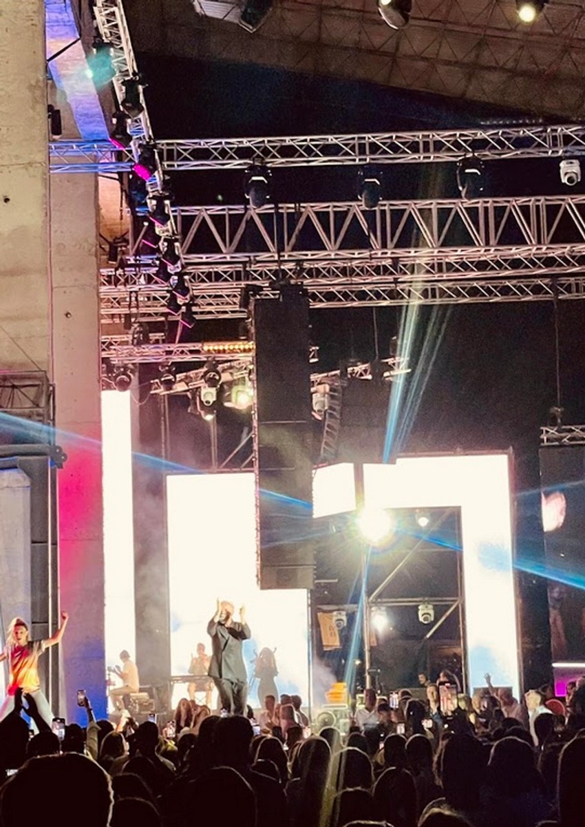 Novak Đoković na koncertu DIna Merlina