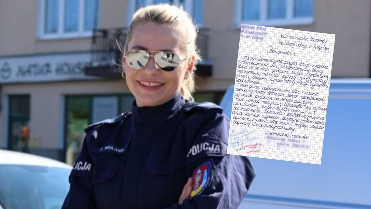 Policjanci z Biłgoraja dostali list. Przeczytali i wzruszyli się do łez