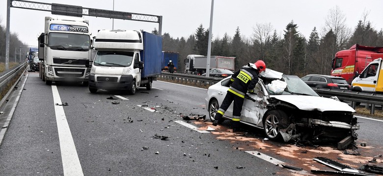 Ogromny karambol na S7. Trasa jest już odblokowana