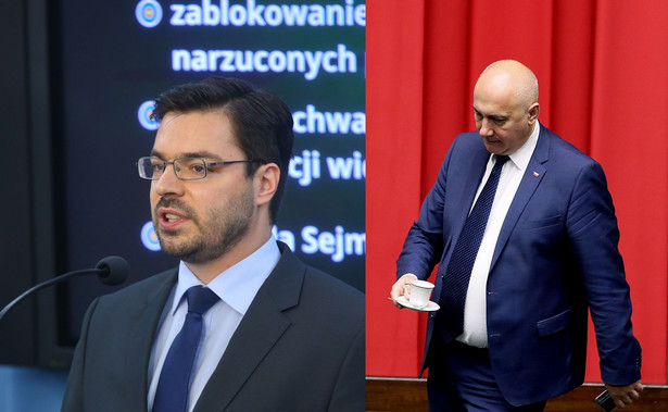 Spór Tyszki i Brudzińskiego o nagrody dla wicemarszałków. Polityk PiS mówi o "ewangelicznej zasadzie"