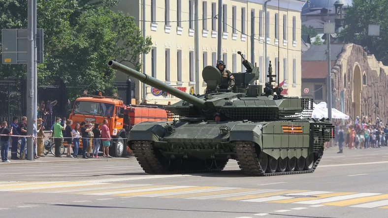 Czołg T-90M podczas parady wojskowej