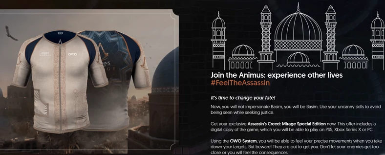 Interaktywna koszulka Assassin's Creed Mirage
